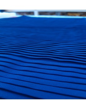 Tissu Plissé Bleu