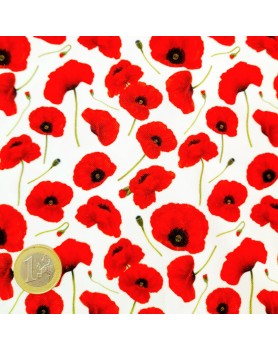 Tissu Coquelicots