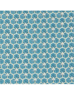 Tissu Alvéolé Bleu