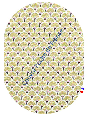 Tissu Eventails Dorés